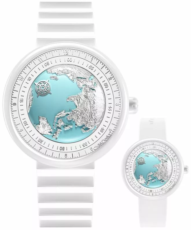Zegarek damski Ciga Design U Series Blue Planet-ICE AGE SET U032-WU01-W5W7W
