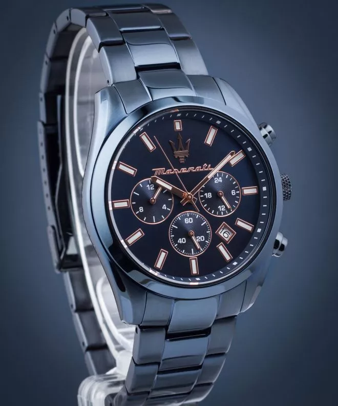 Zegarek męski Maserati Attrazione Chronograph Blue Edition R8873626003