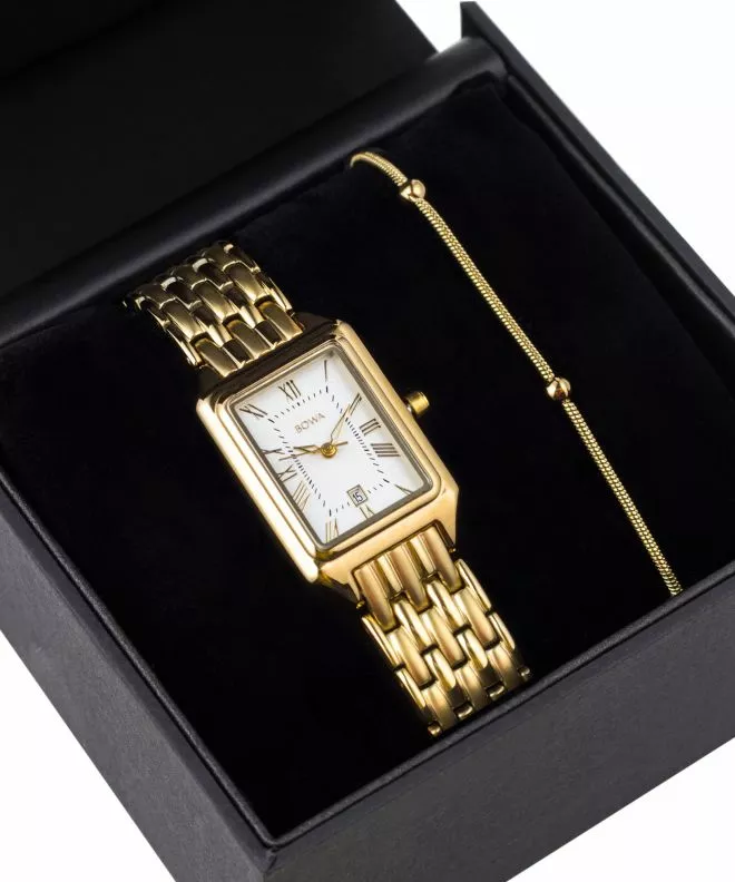 Zegarek damski BOWA Barcelona White Gold Steel 23 Gift Set BC234-24-144S-419-04