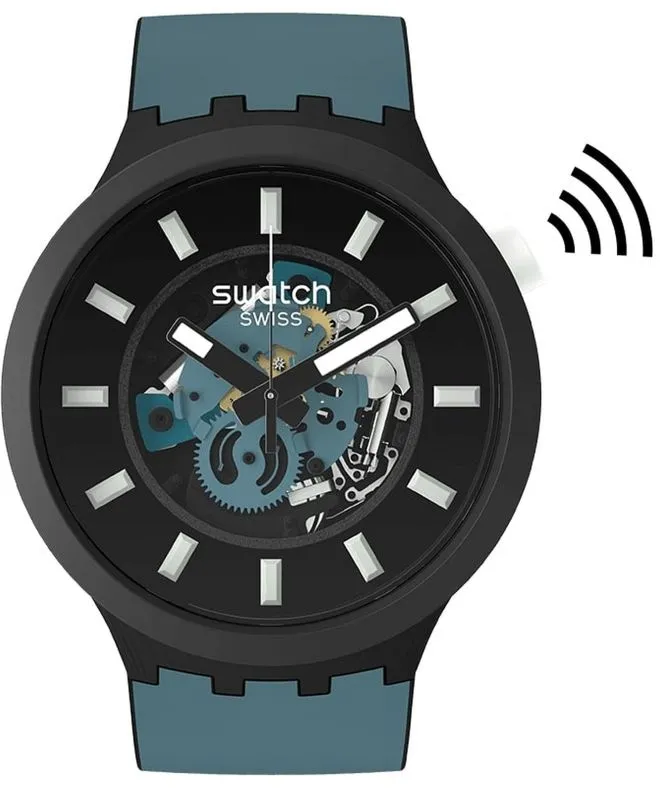 Zegarek męski Swatch Bioceramic Night Trip Pay SB03B111-6000