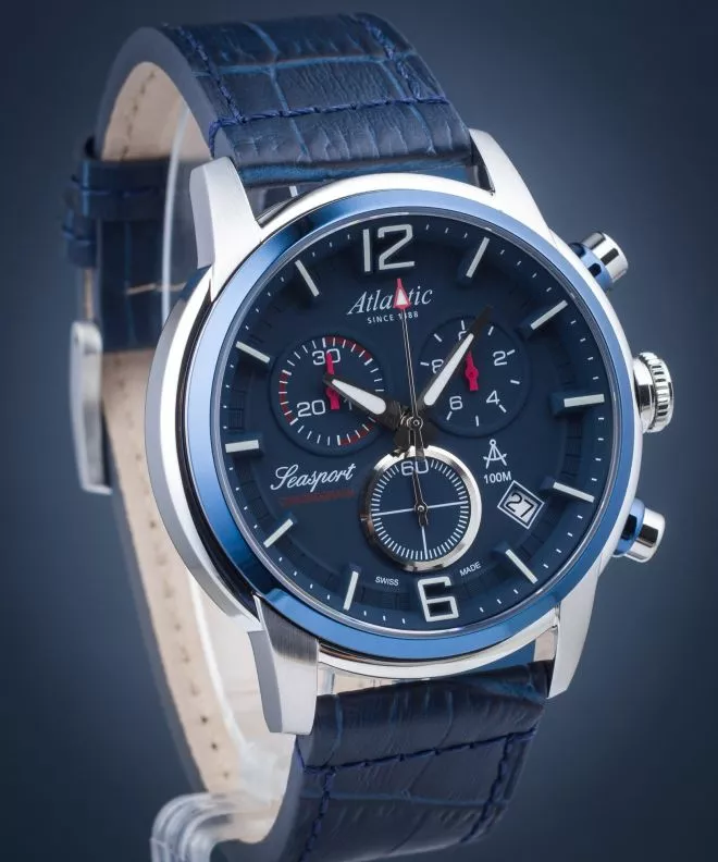 Zegarek męski Atlantic Seasport Chronograph 87461.47.55