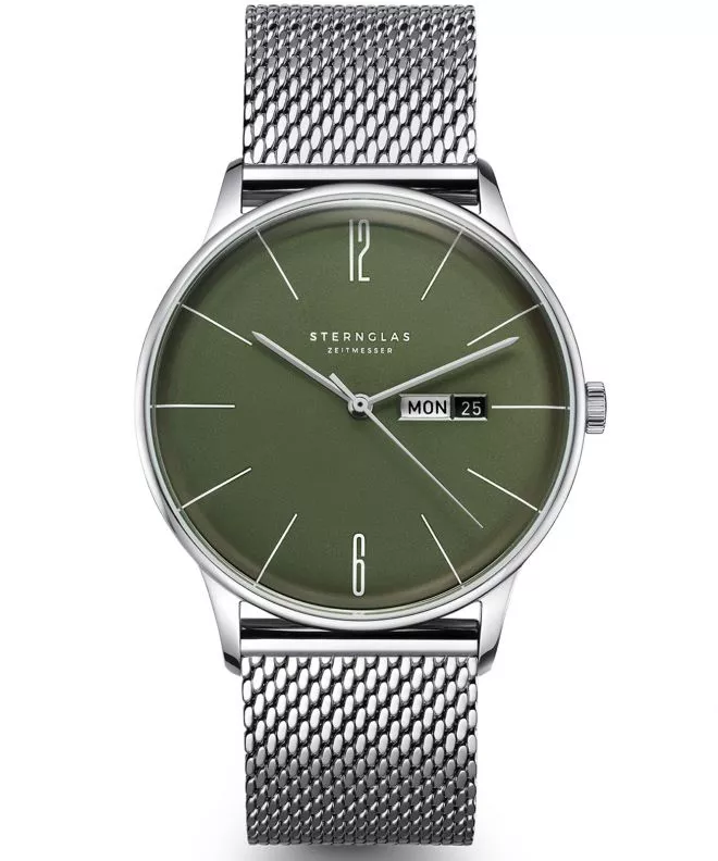 Zegarek męski Sternglas Berlin Olive Green S01-BE08-MI04
