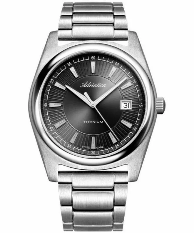 Zegarek męski Adriatica Sapphire Titanium A8319.4116Q