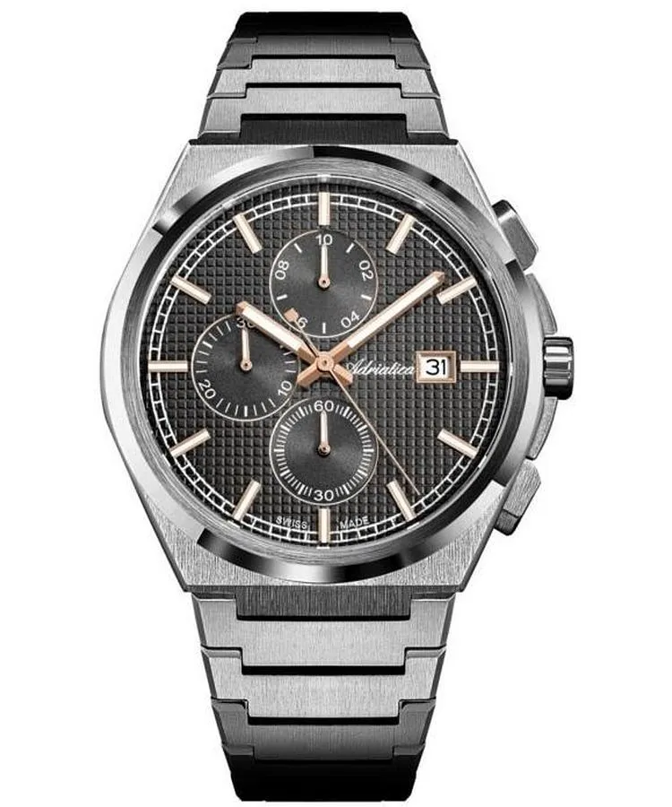 Zegarek męski Adriatica Classic Chronograph A8348.S1R6CH