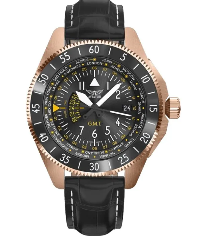 Zegarek męski Aviator Airacobra GMT V.1.37.2.307.4