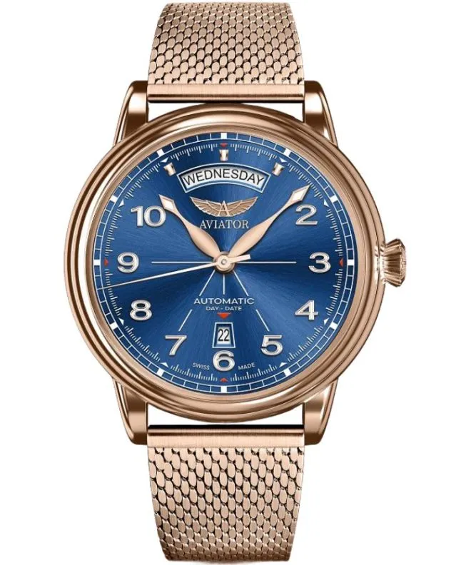 Zegarek męski Aviator Douglas DC-3 Day-Date Automatic Limited Edition V.3.44.2.402.5