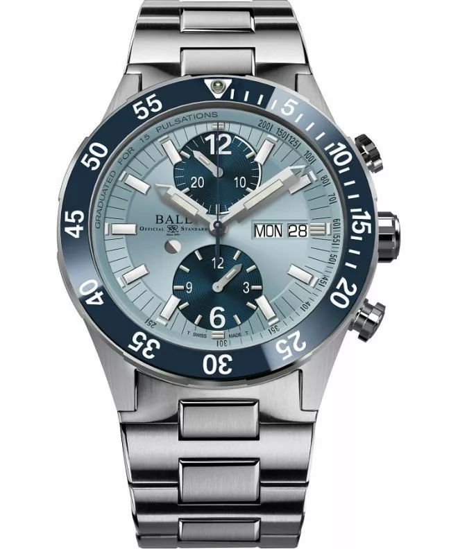 Zegarek męski Ball Roadmaster Rescue Automatic Titanium Chronograph Limited Edition DC3030C-S3-IBEBE