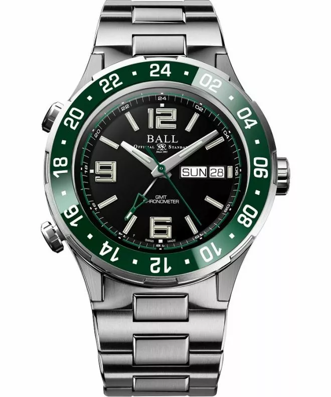 Zegarek męski Ball Roadmaster Marine GMT Automatic Titanium Chronograph Limited Edition DG3000A-S5C-BK