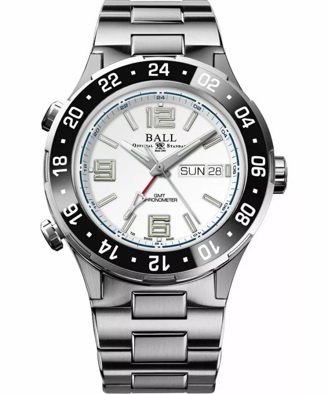 Zegarek męski Ball Roadmaster Marine GMT Automatic Titanium Chronograph Limited Edition DG3000A-S7CJ-WH