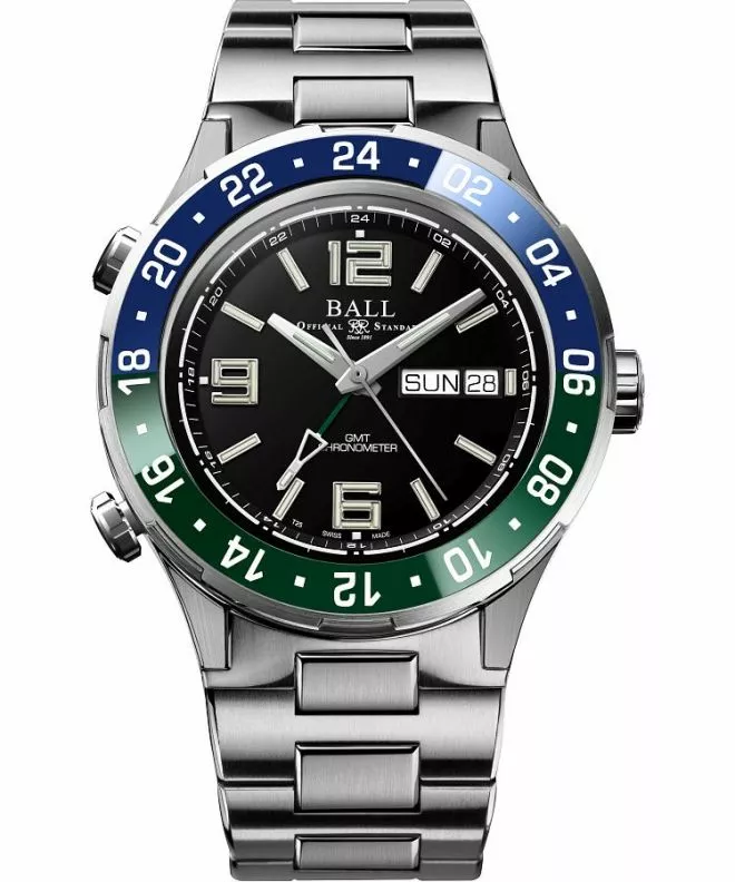 Zegarek męski Ball Roadmaster Marine GMT Automatic Titanium Chronograph Limited Edition DG3030B-S9CJ-BK