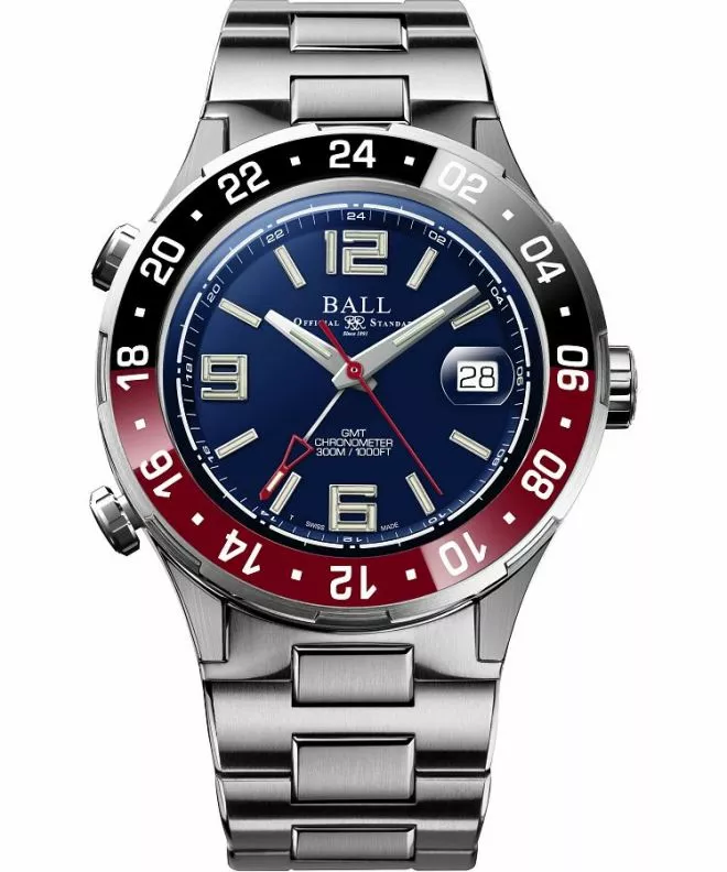 Zegarek męski Ball Roadmaster Pilot GMT Automatic Titanium Chronograph Limited Edition DG3038A-S1C-BE