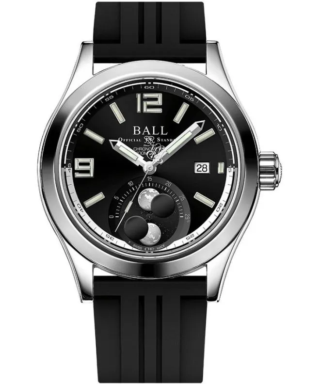 Zegarek męski Ball Engineer II Moon Phase Chronometer, Amortiser® Automatic Limited Edition NM2028C-P45C-BK