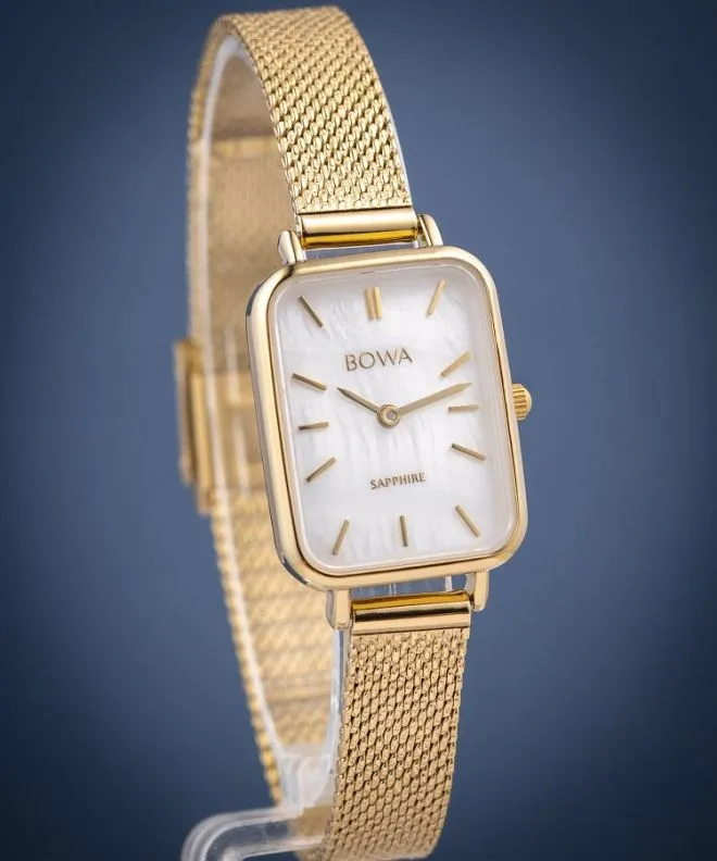 Zegarek damski BOWA Dubai Pearl-Gold Mesh 20 DU204-154-104M