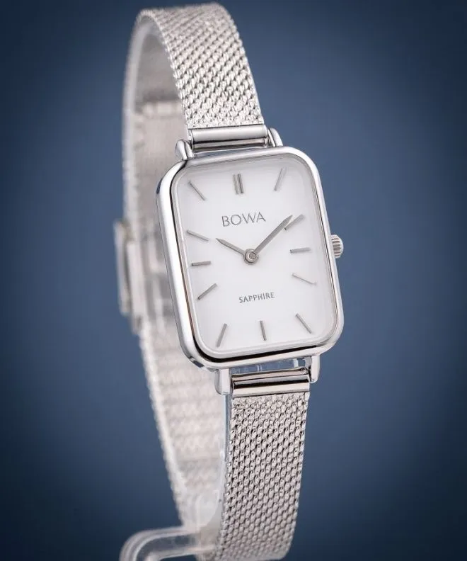 Zegarek damski BOWA Dubai White-Silver Mesh 20 DU205-25-105M