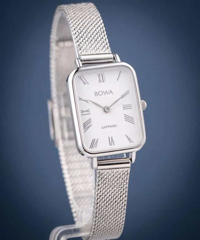 Zegarek damski BOWA Dubai White-Silver Mesh 20 DU205-25R-105M