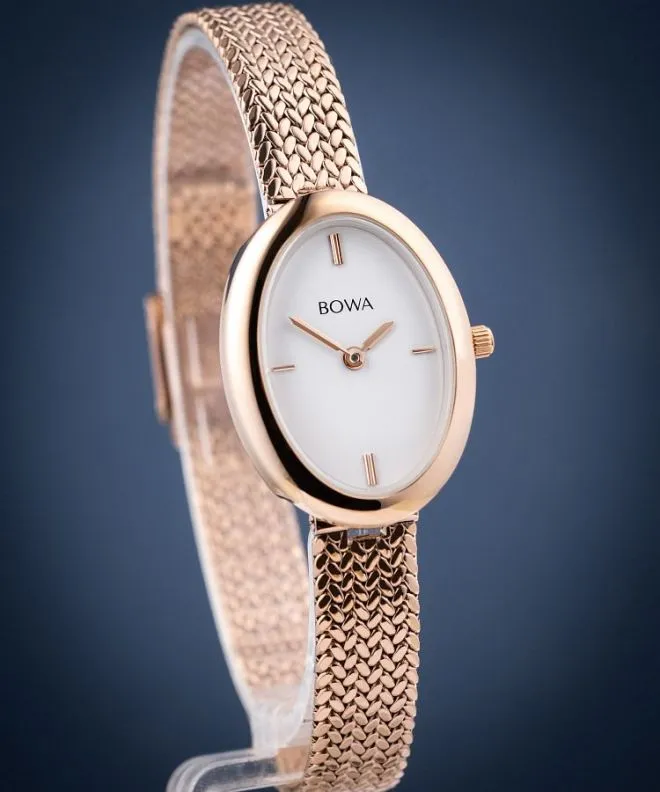 Zegarek damski BOWA Oslo White Rose-Gold Mesh 23 OS237-27-107M