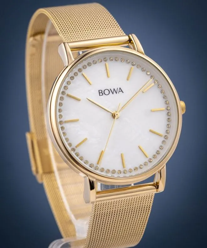 Zegarek BOWA Rio Pearl-Gold Mesh 38 RI384-154-184M