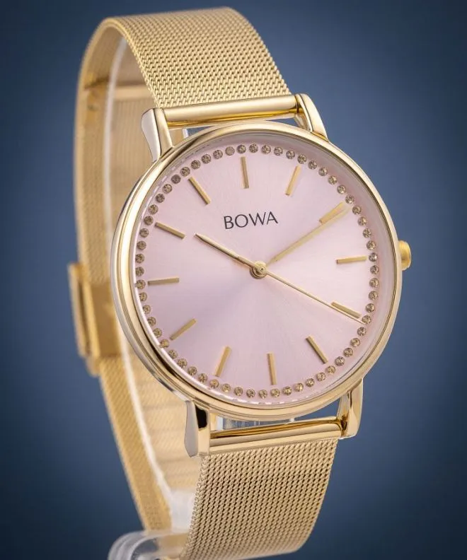 Zegarek BOWA Rio Rose-Gold Gold Mesh 38 RI384-74-184M