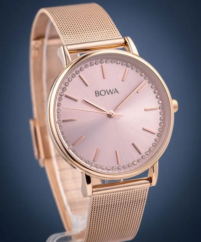 Zegarek BOWA Rio Full Rose Gold Mesh 38 RI387-77-187M