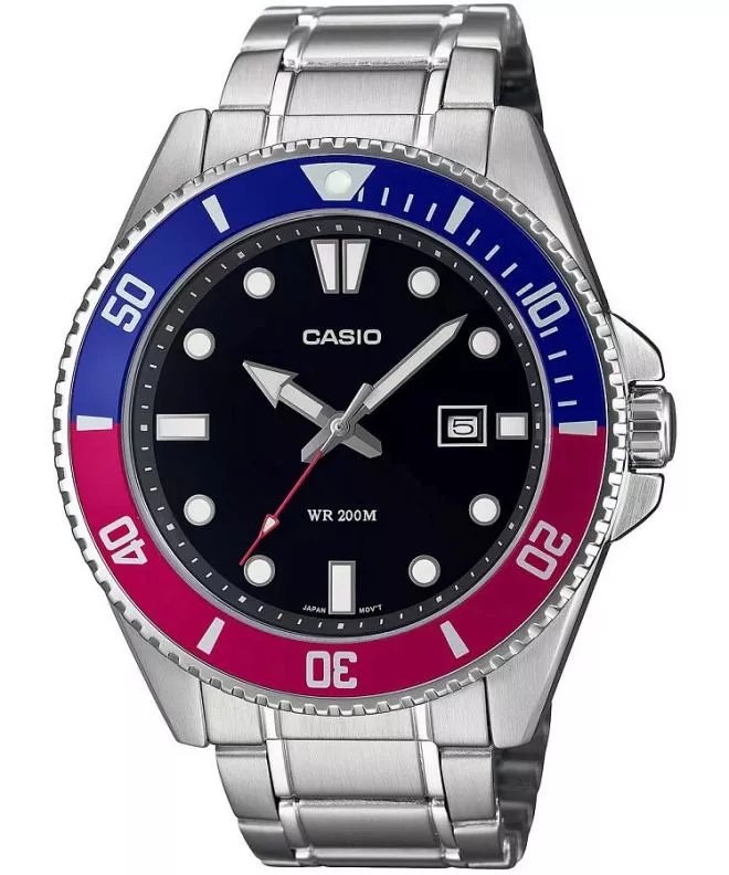 Zegarek męski Casio Duro Diver Pepsi MDV-107D-1A3VEF