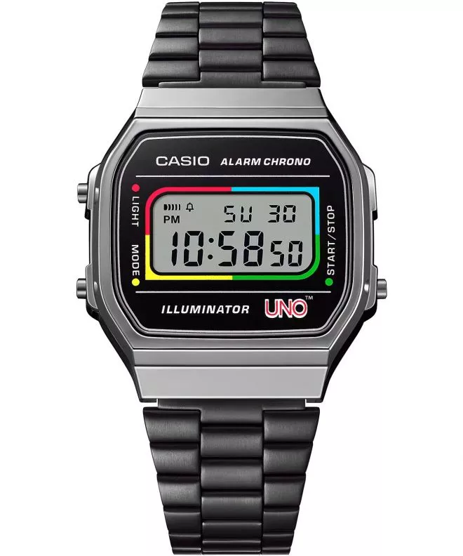 Zegarek Casio VINTAGE Iconic UNO Collaboration Limited Edition A168WEUC-1AER