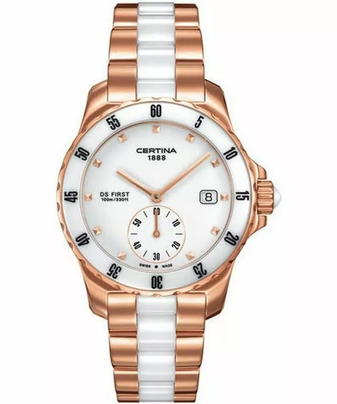 Zegarek damski Certina DS First Ceramic Lady C014.235.33.011.00 (C0142353301100)