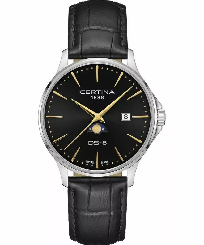 Zegarek męski Certina DS-8 Moonphase Gent C045.423.16.051.00 (C0454231605100)