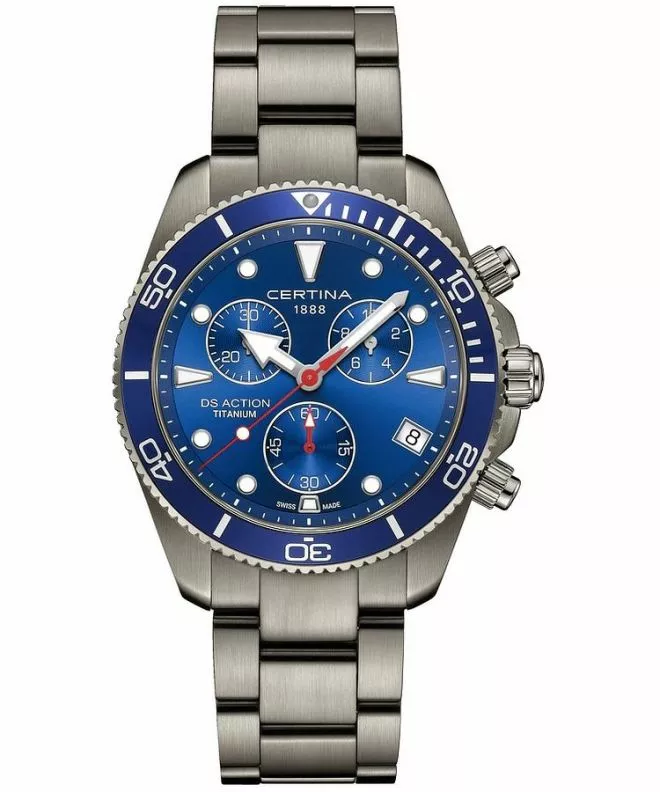 Zegarek męski Certina DS Action Titanium Chronograph C048.417.44.041.00 (C0484174404100)