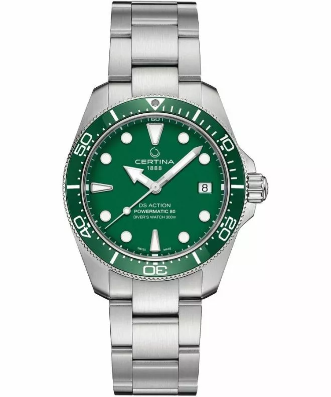 Zegarek męski Certina DS Action Diver 38 mm Powermatic 80 Automatic C048.807.11.091.00 (C0488071109100)