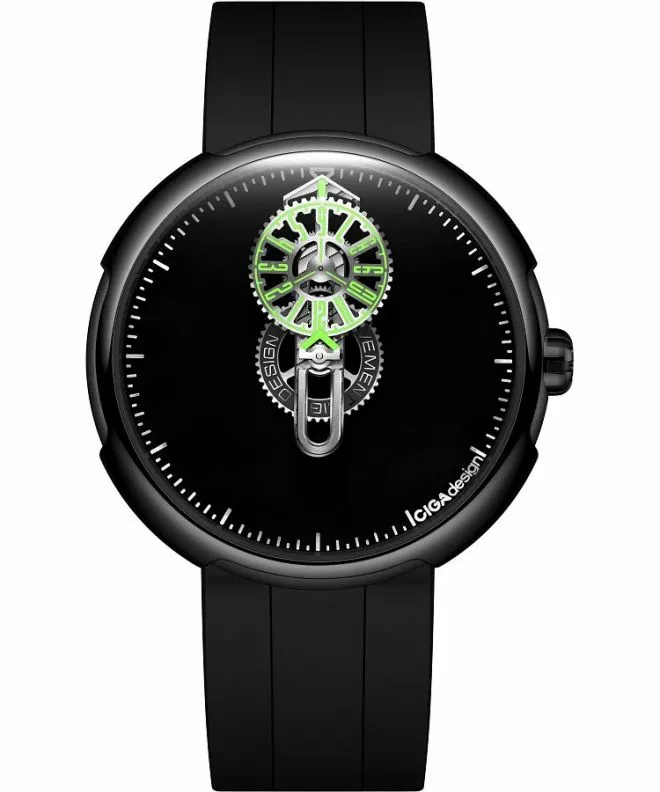 Zegarek męski Ciga Design Time Cipher Automatic Skeleton T021-SIGR-6B