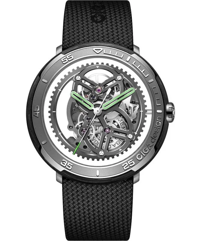 Zegarek męski Ciga Design Vector Automatic Skeleton V011-TCGR-6B