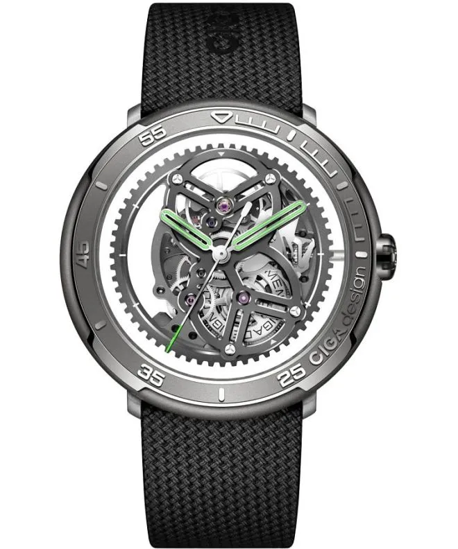 Zegarek męski Ciga Design Vector Automatic Titanium Skeleton V011-TIGR-6B