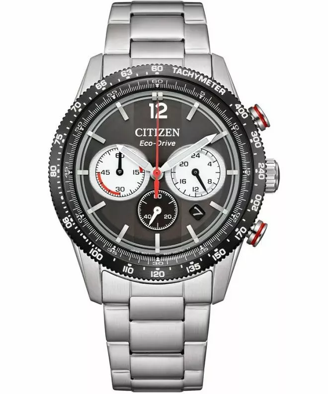 Zegarek męski Citizen Vintage Racing Eco-Drive Chronograph CA4714-55E