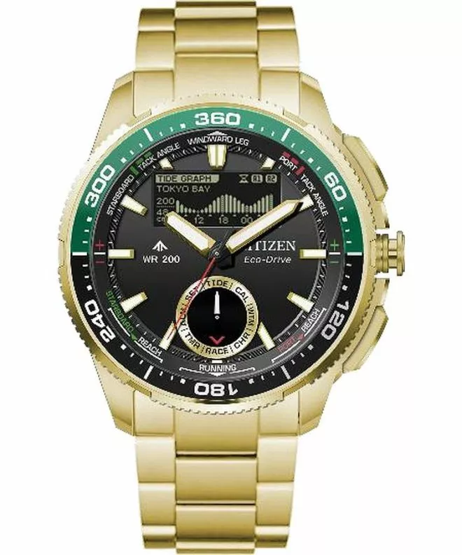 Zegarek męski Citizen Promaster Marine Wave Tracker Eco-Drive Chronograph JV3002-51E