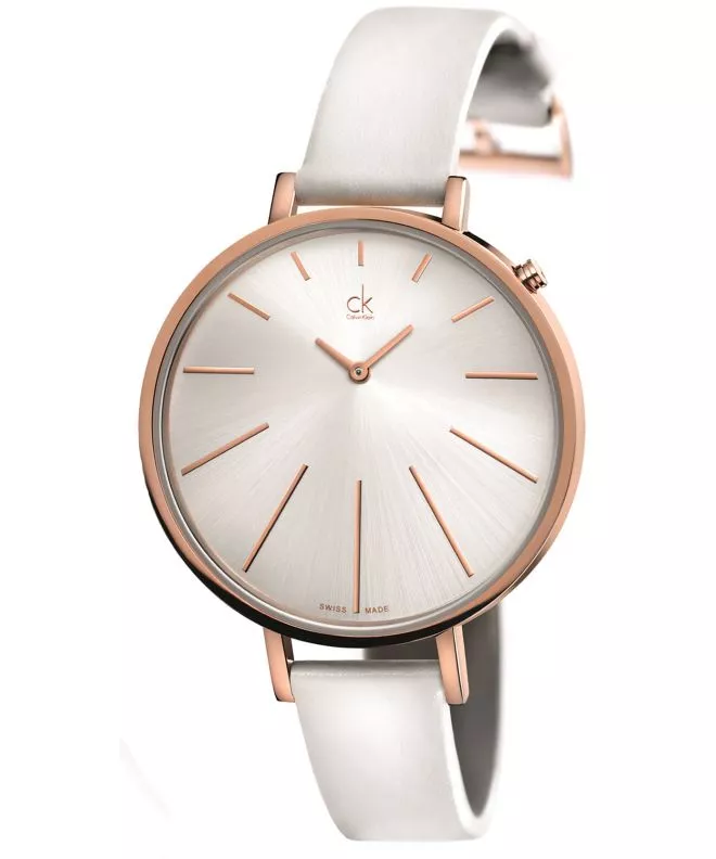 Zegarek damski Calvin Klein Equal White Gold K3E236L6