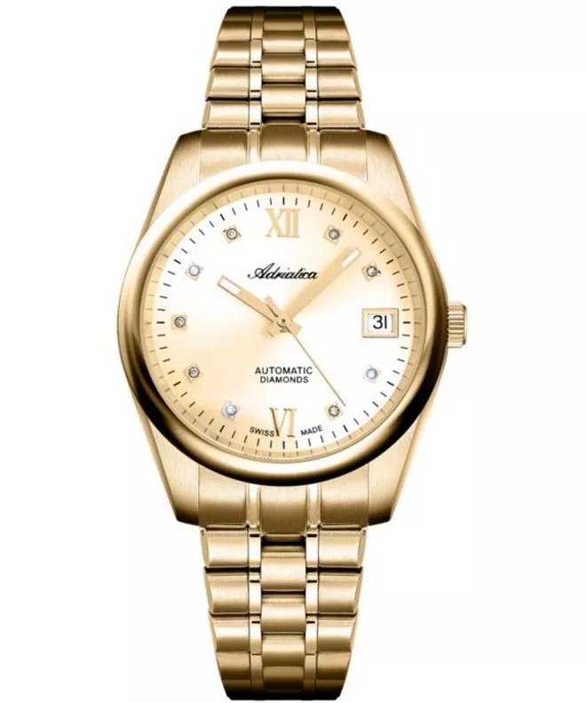 Zegarek damski Adriatica Classic Automatic Diamonds A3198.1181DA