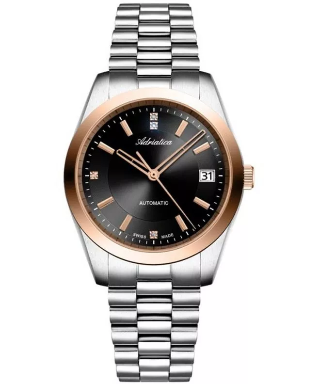Zegarek damski Adriatica Classic Automatic Diamonds A3802.R116AD