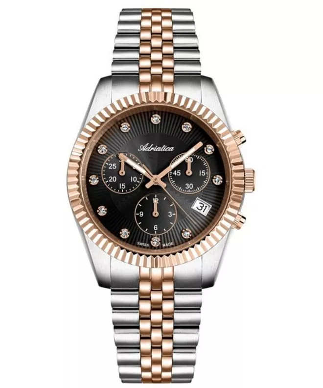 Zegarek damski Adriatica Classic Chronograph A3809.R1R6CH