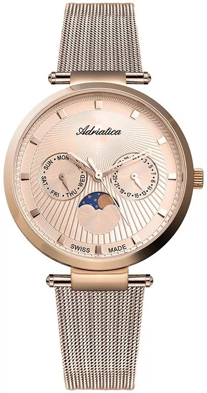 Zegarek damski Adriatica Moon Phase A3703.914RQF