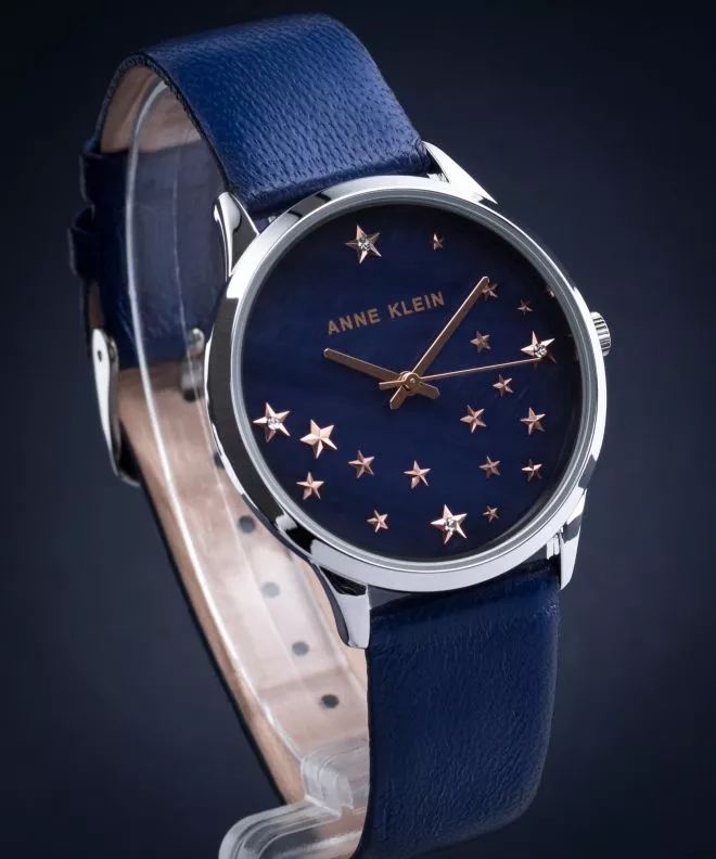 Zegarek damski Anne Klein Silver-Tone	 AK-3247RTDB