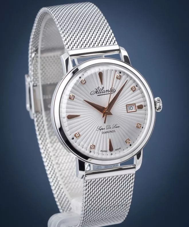 Zegarek damski Atlantic Super De Luxe Diamonds 29355.41.27R
