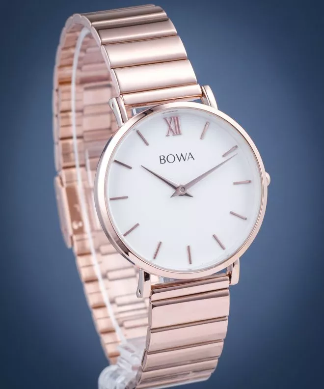 Zegarek damski BOWA London White Rose-Gold Steel LO337-27-167S