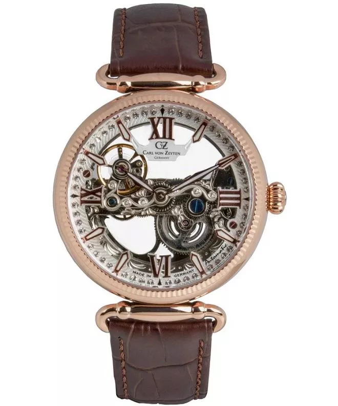 Zegarek damski Carl von Zeyten Hausern Skeleton Automatic Limited Edition CVZ0083RWHS