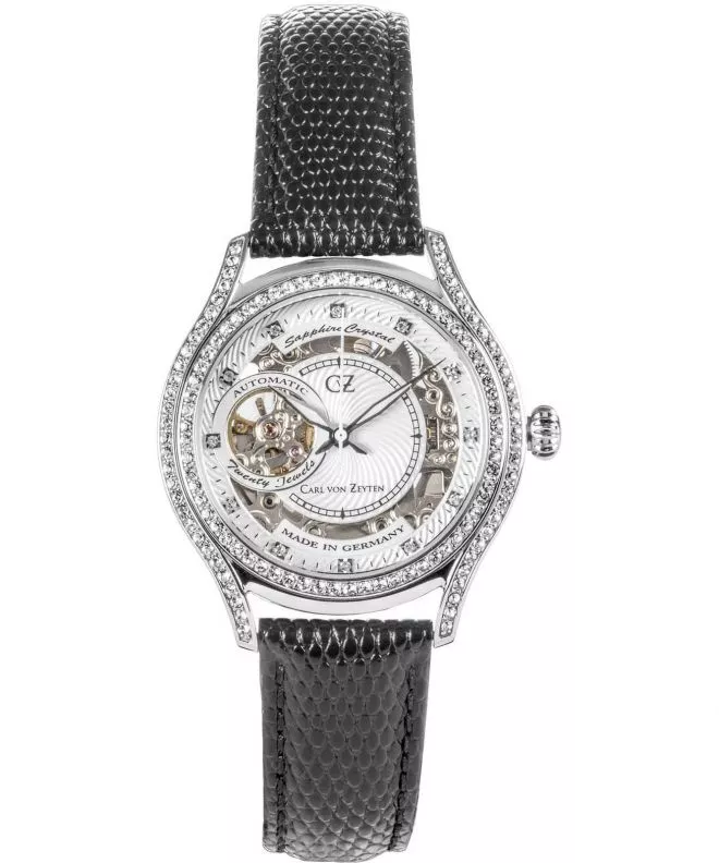 Zegarek damski Carl von Zeyten Hornberg Skeleton Automatic CVZ0069WHS