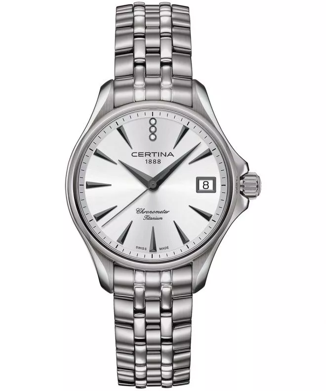 Zegarek damski Certina Aqua DS Action Lady Diamonds Titanium C032.051.44.036.00 (C0320514403600)
