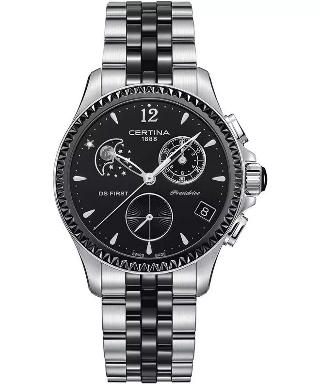 Zegarek damski Certina DS First Lady Chronograph Moon Phase C030.250.11.056.00 (C0302501105600)