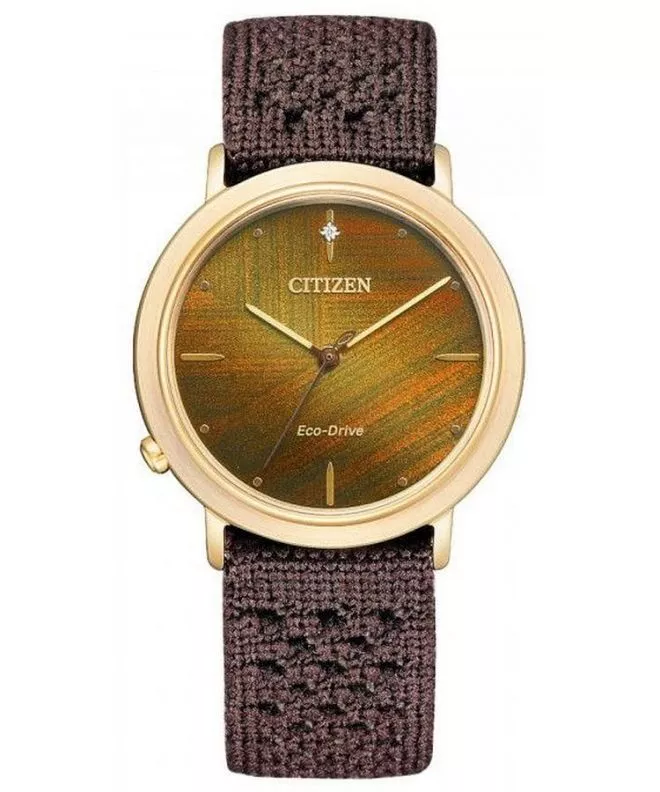 Zegarek damski Citizen Sapphire Diamonds Solar Gift Set EM1003-48X