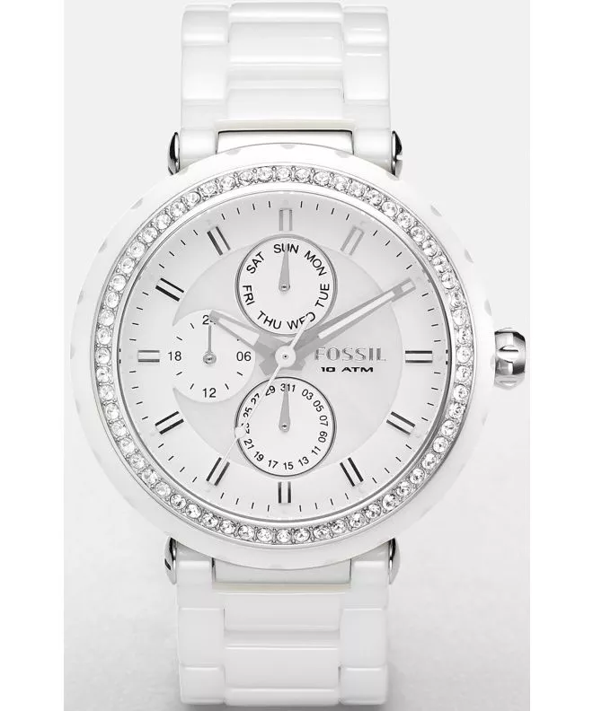Zegarek damski Fossil Ceramic White Multifunction CE1008