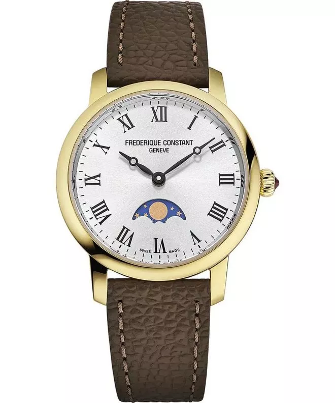 Zegarek damski Frederique Constant Moneta Moonphase FC-206RS1S5