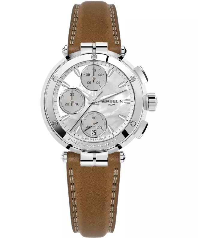 Zegarek damski Herbelin Newport Chronograph 35688AP19GD (35688/AP19GO)